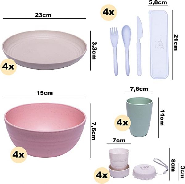 ECO VIABLE Dinner Set Large - Image 2