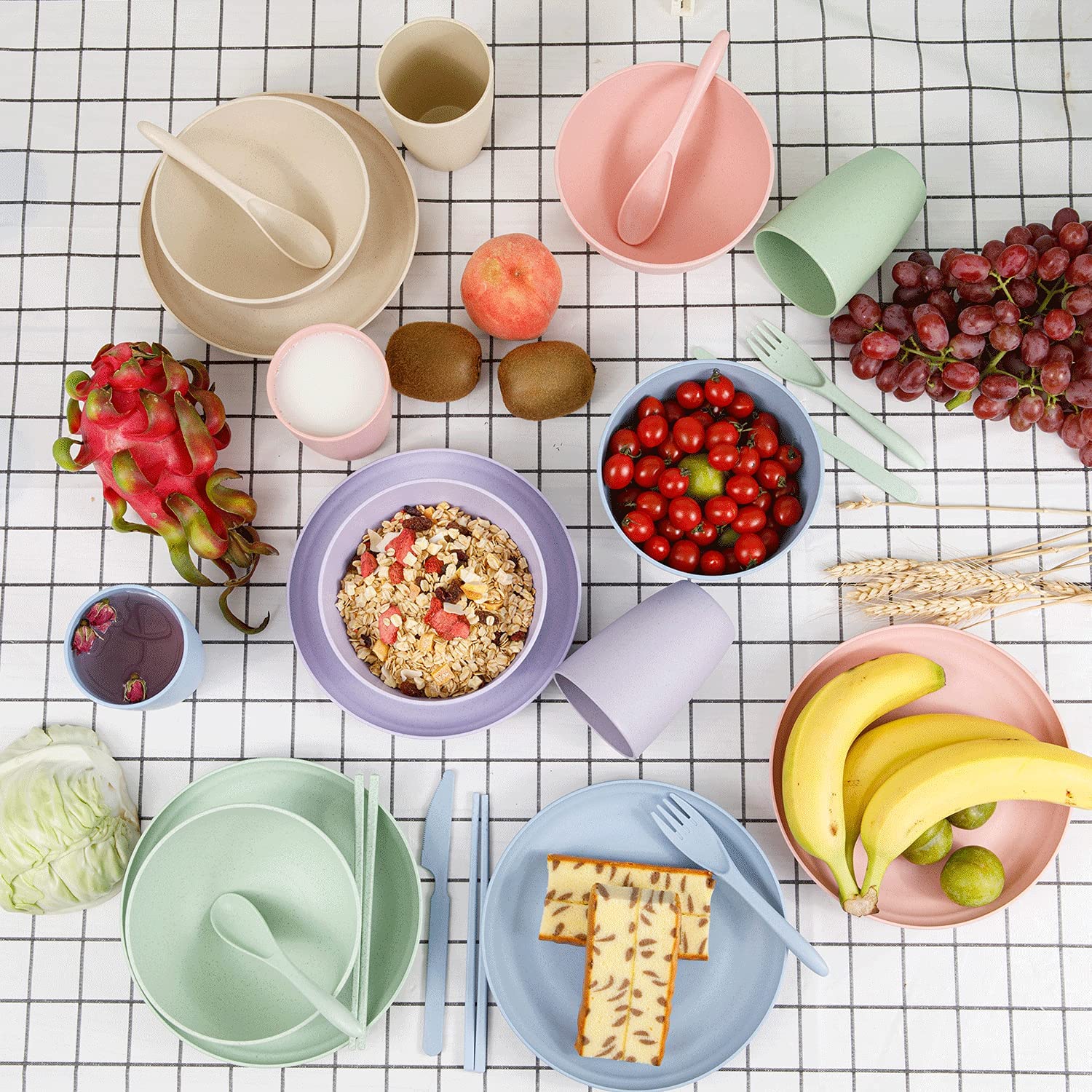 ECO VIABLE Camping Dinner Set Ecoviable