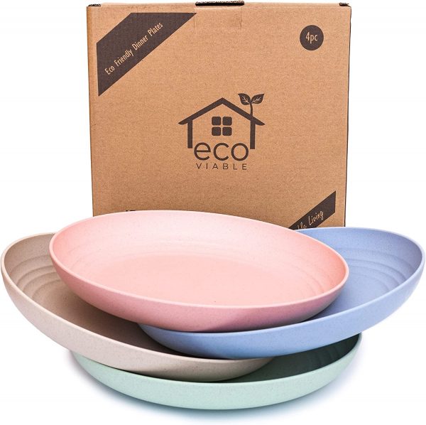 ECO VIABLE 10 Inch (25cm) Dinner Plates