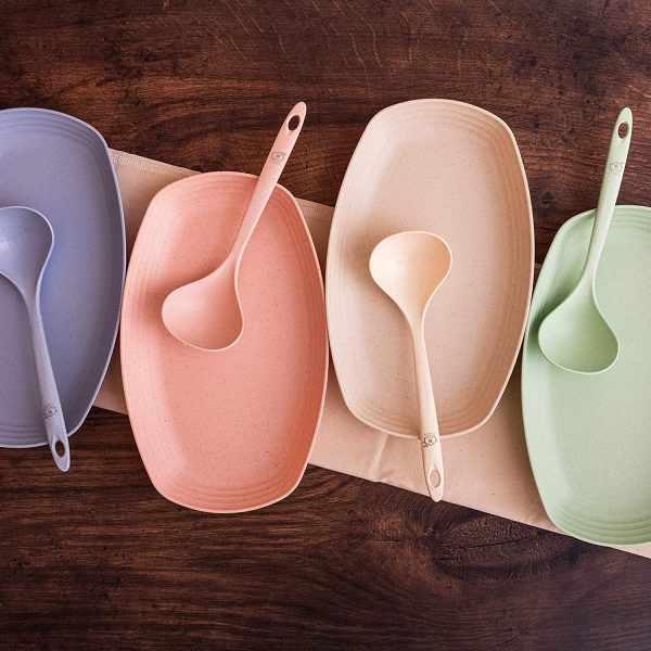 ECO VIABLE Dinner Plates Extra Large with Ladles - Image 5
